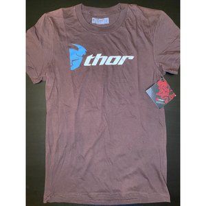THOR RACING MX Womens Shirt - Motocross Supercross - NEW Large XL Brown White